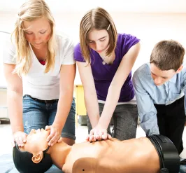 kids learning cpr